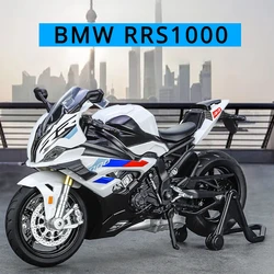 Modelo de motocicleta BMW RRS1000, coche de simulación de aleación de Metal, juguete de motocicleta para niños, colección de regalos, 1:12, nuevo