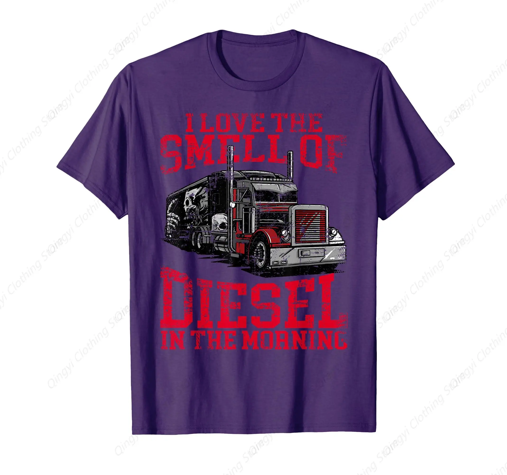 

I Love The Smell Of Diesel In The Morning Cool Truck Driver T-Shirt
