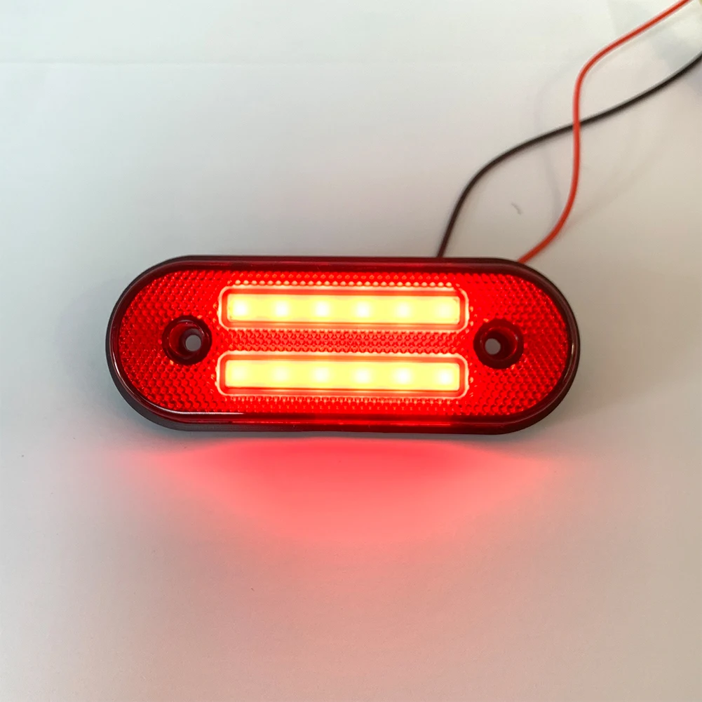 Practical Brand New Side Marker Light Indicator Light Vans Waterproof 12LED 1pcs 2835 3000k License Light Parking Light