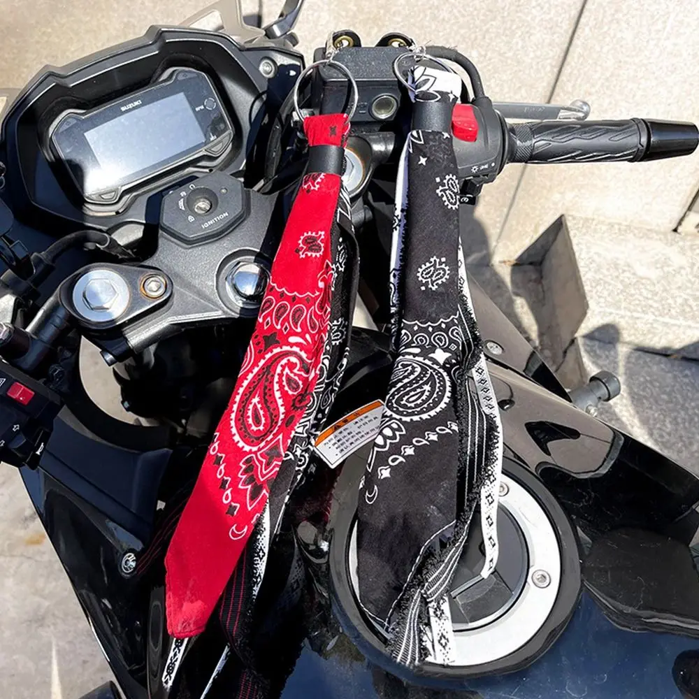 Paisley Universal Hip-Hop Motorrad-Lenker-Dekoration Paisley Rock Punk Band Biker Kopftuch Taschen Hosen Schmuck – Detail 6