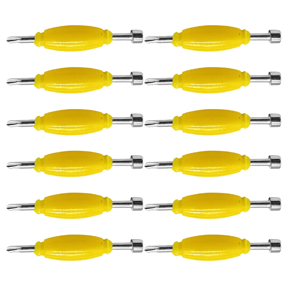 12-delige metalen schroevendraaiers met dubbele kop voor skateboards Mini Skateboard Tool Vingertop Board Schroevendraaier Diy Reparatie