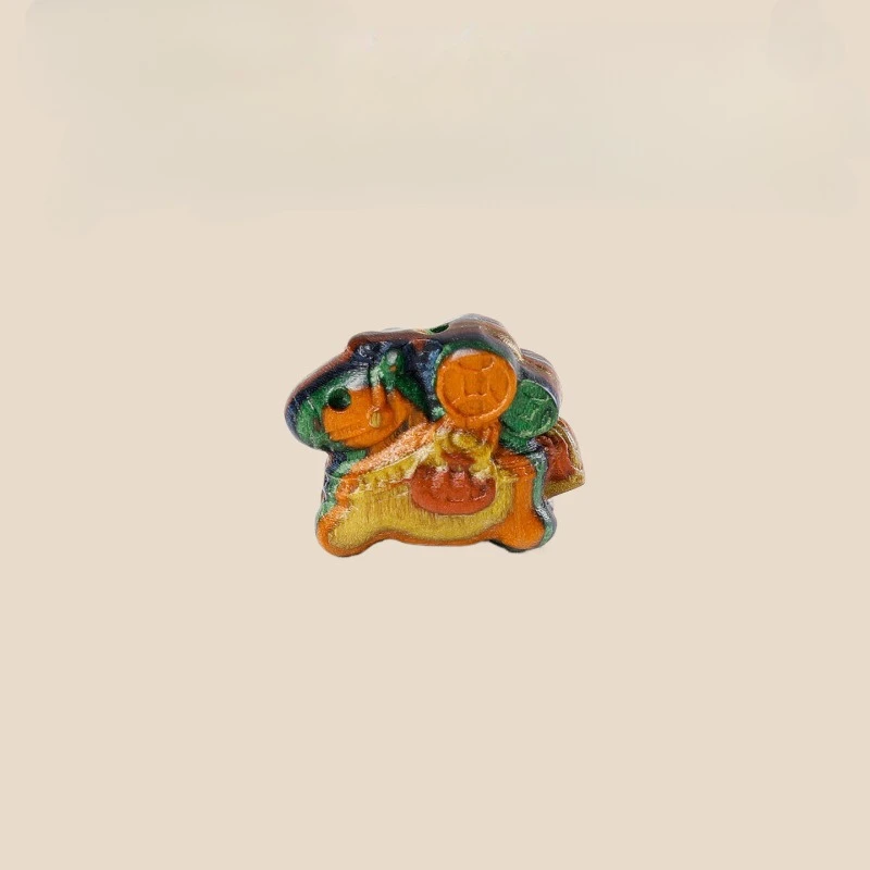 1 PC Rainbow Sandalwood Zodiac Horse Bead With Hole, DIY Spacer For Bracelet, Necklace & Phone Chain Accessory Unique Home Decor