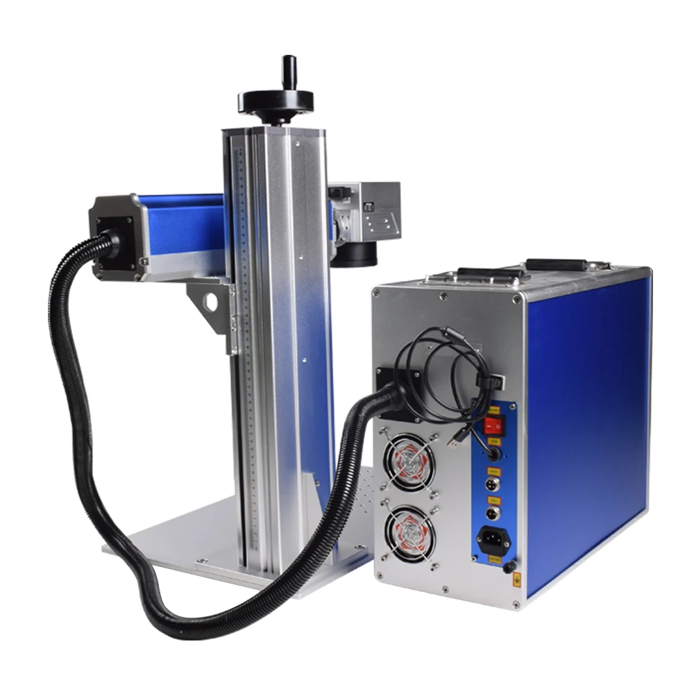 50W Fiber Laser Marking Machine JPT Raycus Laser Source DXF/PLT/BMP/AI for Stainless Steel Aluminum Copper Brass Iron Metal