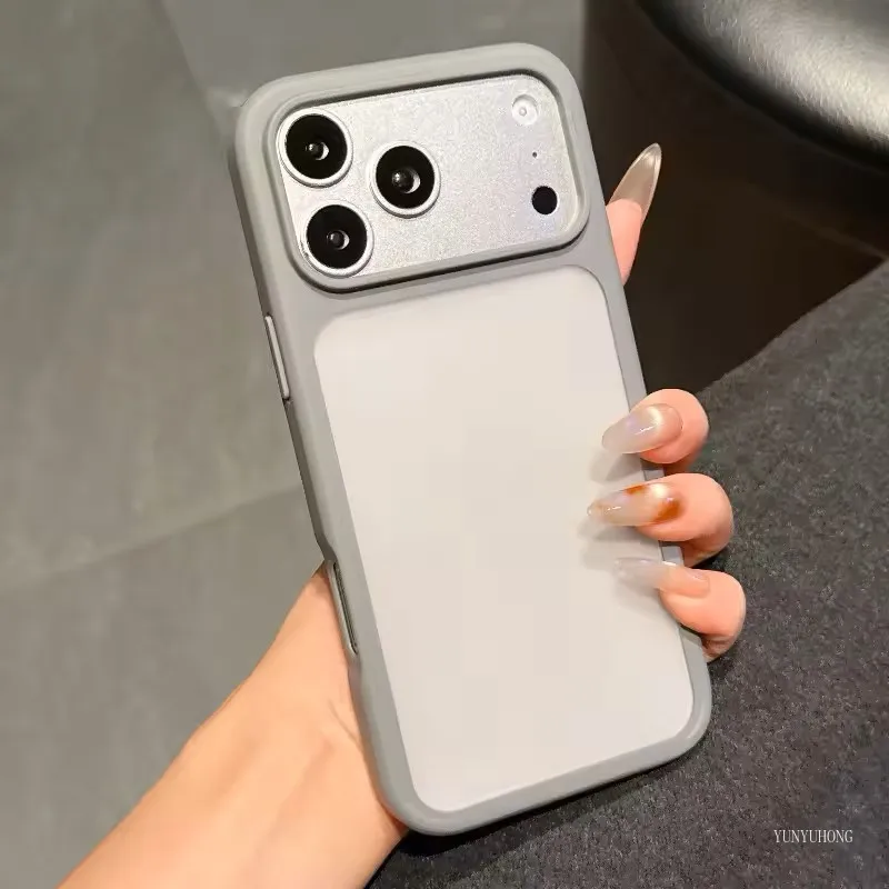 

YUNYUHONG Luxury Matte Translucent Phone Case For iPhone 17 16 15 14 13 12 Pro Max 17Air Plus Shockproof Hard Frosted Back Cover