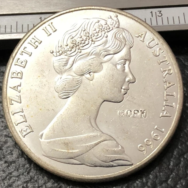 

Серебряная копия монеты Австралия 1966 года 50 центов