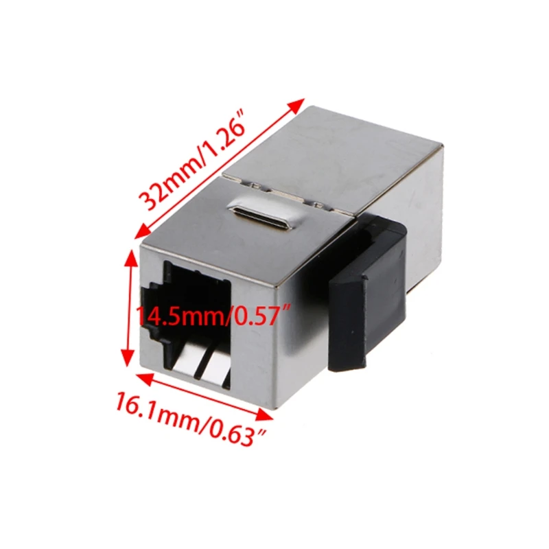 F3KE RJ45 Ethernet Cables Module Plug Connector RJ-45 Shielded Cat6 Module Keystone Cable Office