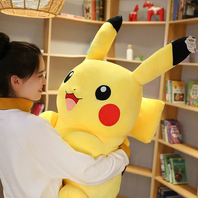 Simpatici peluche Pikachu bambola Anime Pokemon Kawaii grandi giocattoli di peluche ripieni morbidi regali di Natale di riempimento di alta qualità per i bambini