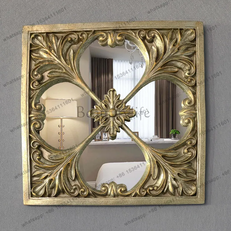 European court princess mirror living room entrance decorative mirror foy****** wall decoration