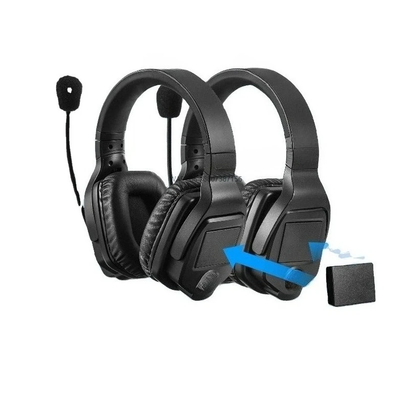 Full Duplex Wireless Intercom Headset Microphone System Marine Boat Coaches Teamwork Communication Headset