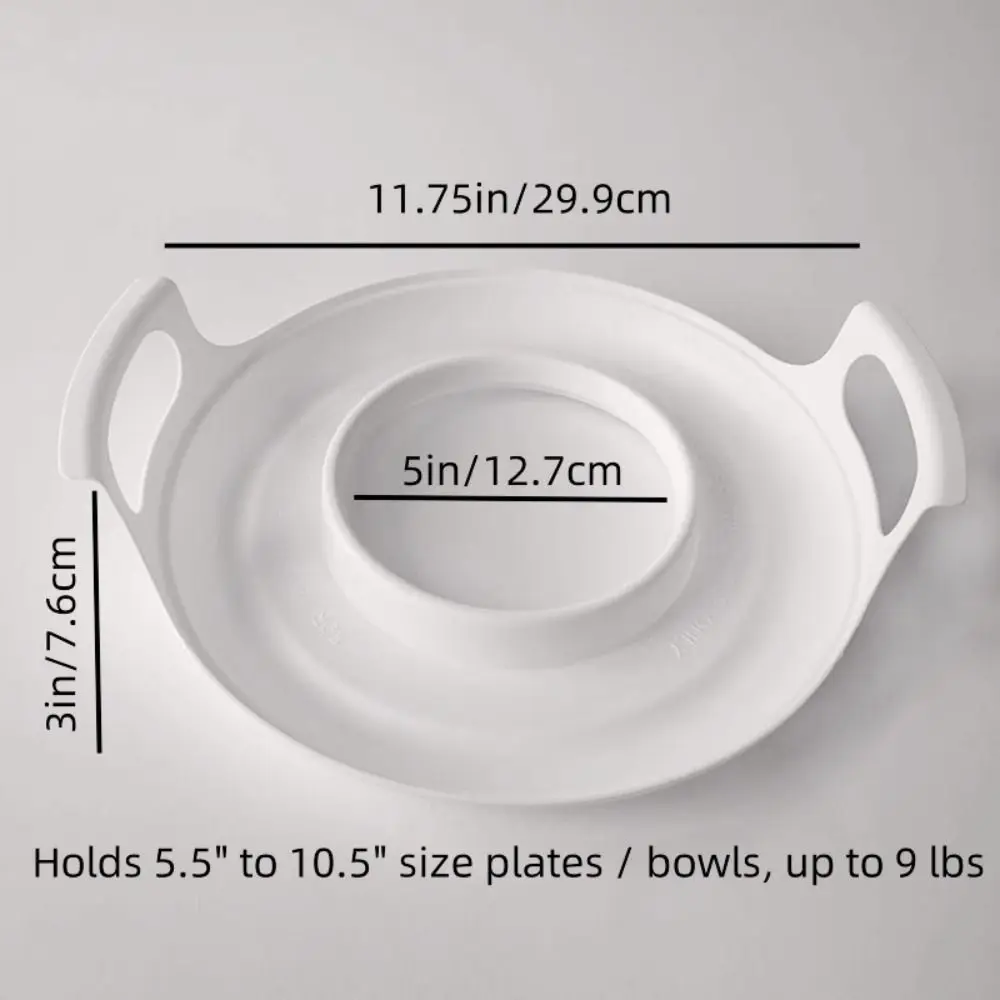 New Anti-deformed Microwave Plate Tray Home Cooking Supplies PP Microwave Cool Easy to Clean For Bowls, Steam Holder