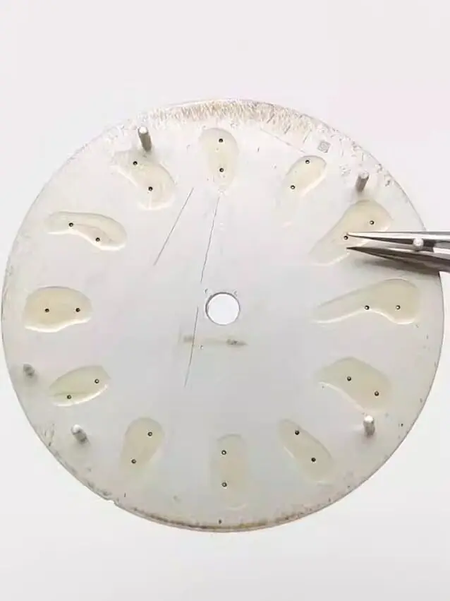 28.5mm Watch Dial with Large Blue Numbers and Date Window for NH35 NH36 4R 7S Movement, Blank Dial, Mod Replacement Parts