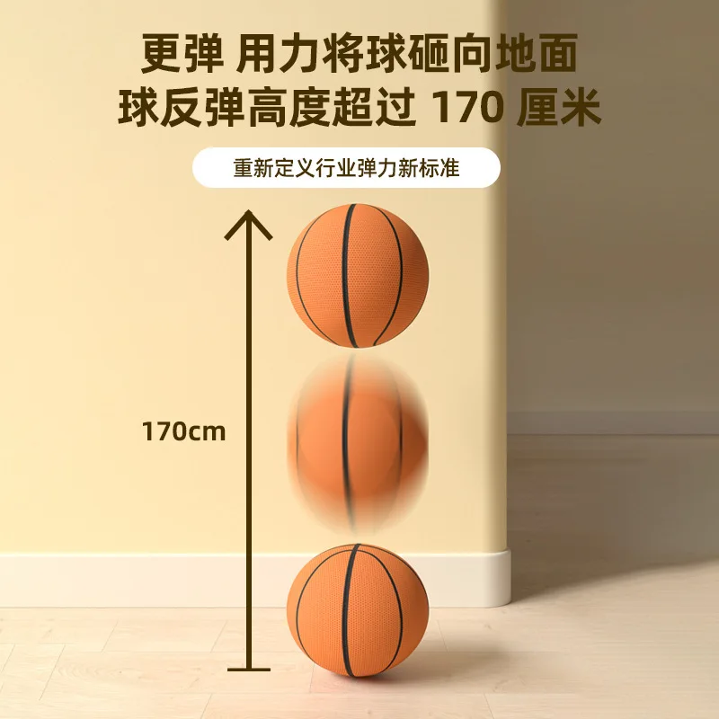 Kind Stille Basketball Hohe Elastizität Fällt Nicht Schlacke Stille Tuch Abdeckung Indoor Sport Schießen Rahmen Ball Spielzeug