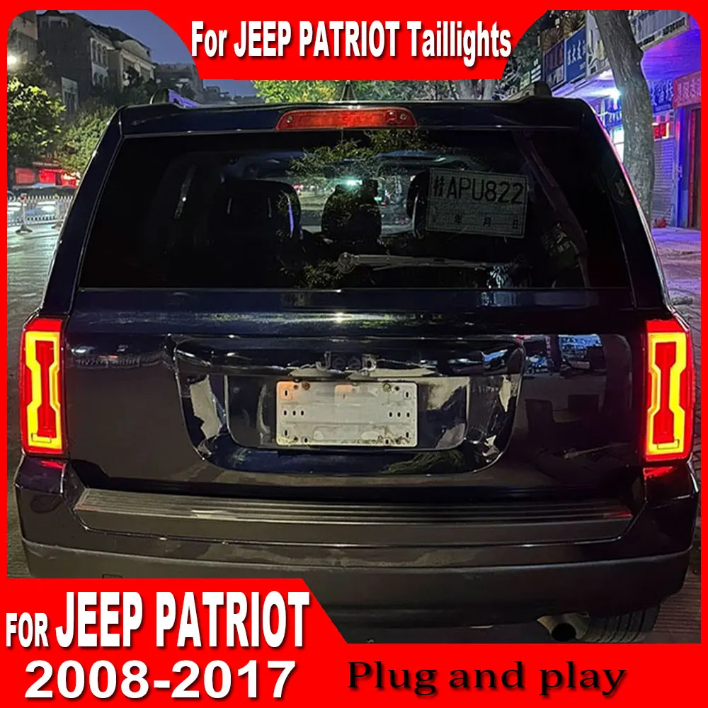 

Car Lights For Jeep Patriot 2008 2009 2010-2017 Accessories Tail Lights Assembly Modified Brake Reverse Taillight Plug And Play