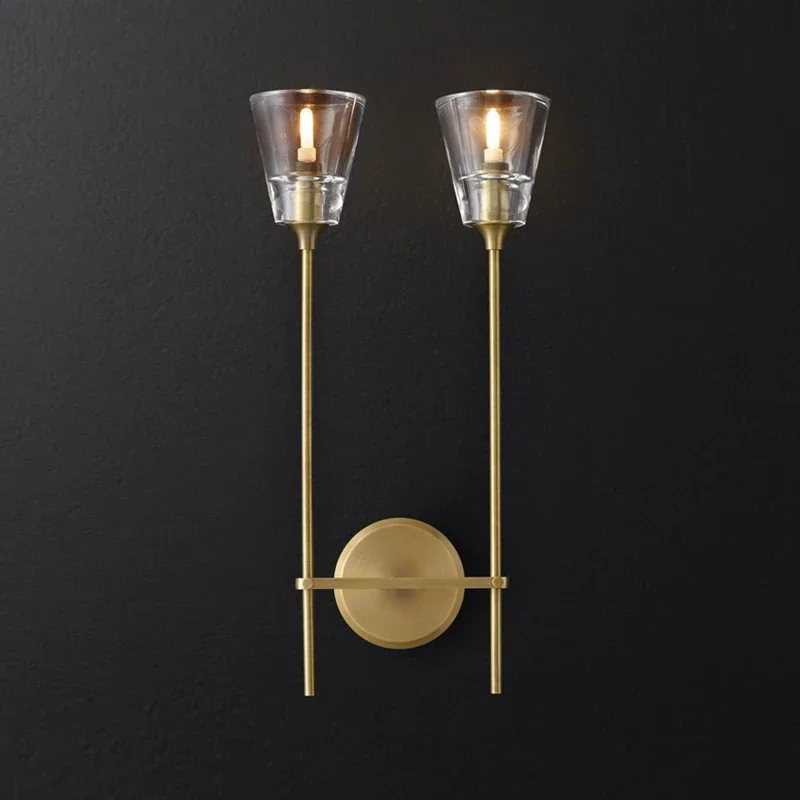 

American Style Wall Lamps Mirror Lights Sconce Modern Gold Lighting Fixtures Living Room Bedroom Bathroom Home Loft Decoration