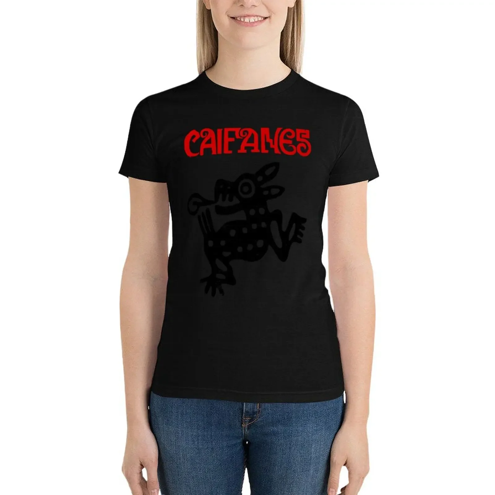 Caifanes - Rock Mexicano - Jaguares T-Shirt korean fashion female kawaii clothes western t shirts for Women