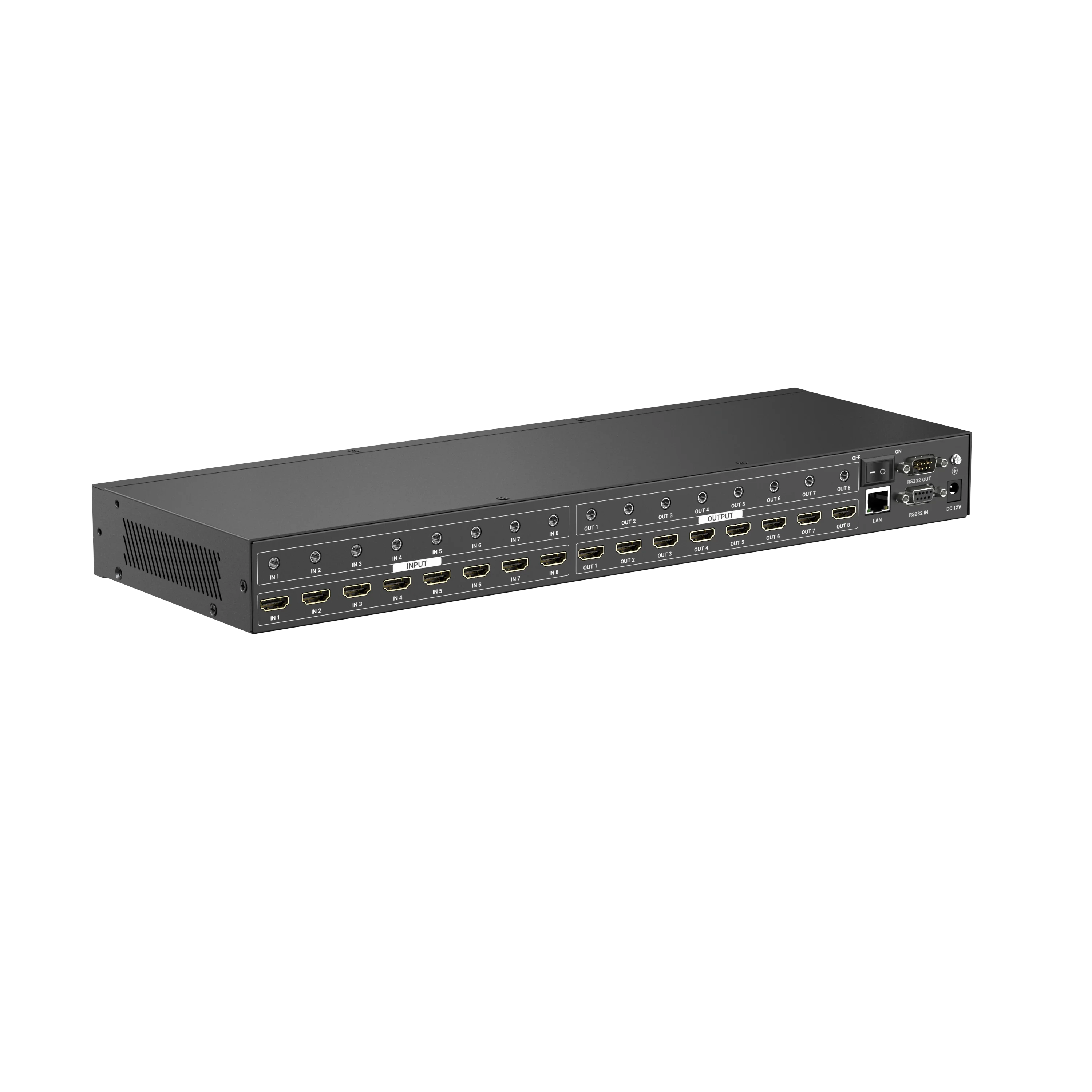 

Seamless H D M I Matrix Switcher 8x8 with Splicing Mode, 4K 30Hz, Available for 4x4, 8x8, 8x16, 16x16
