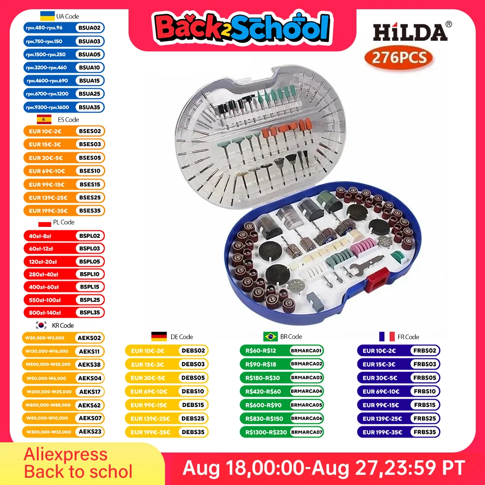 Unlock Precision: HILDA Rotary Tool Accessories – Grab Your Set for Just .19!