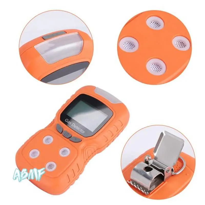 

ABMF-CO H₂S O₂ LEL Monitor 4 In 1 Gas Detector Digital Handheld Carbon Monoxide Hydrogen Sulfide Air Quality Tester EU PLUG