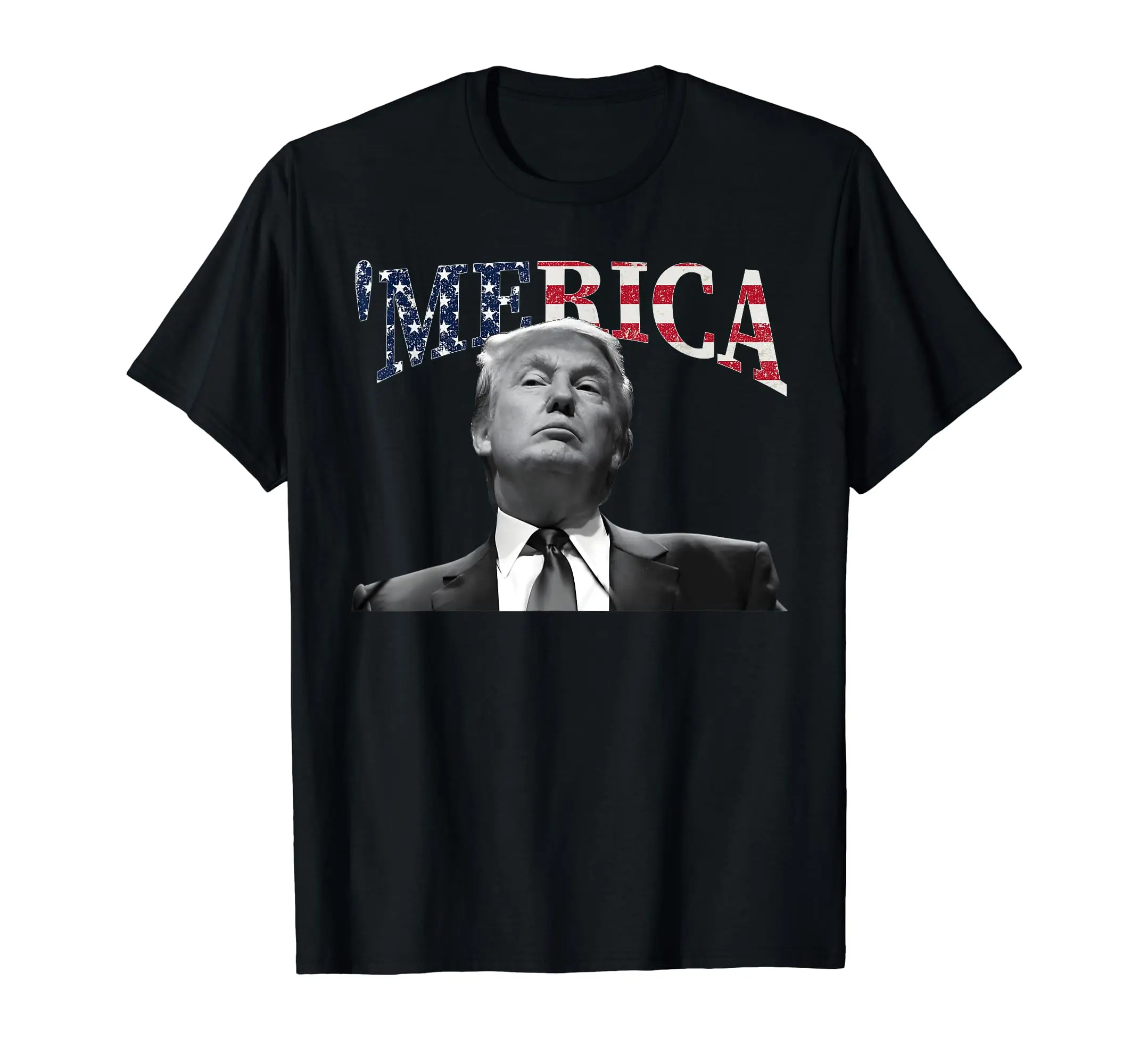 'MERICA TRUMP Happy 4th Of July Trump American Flag Gifts T-Shirt