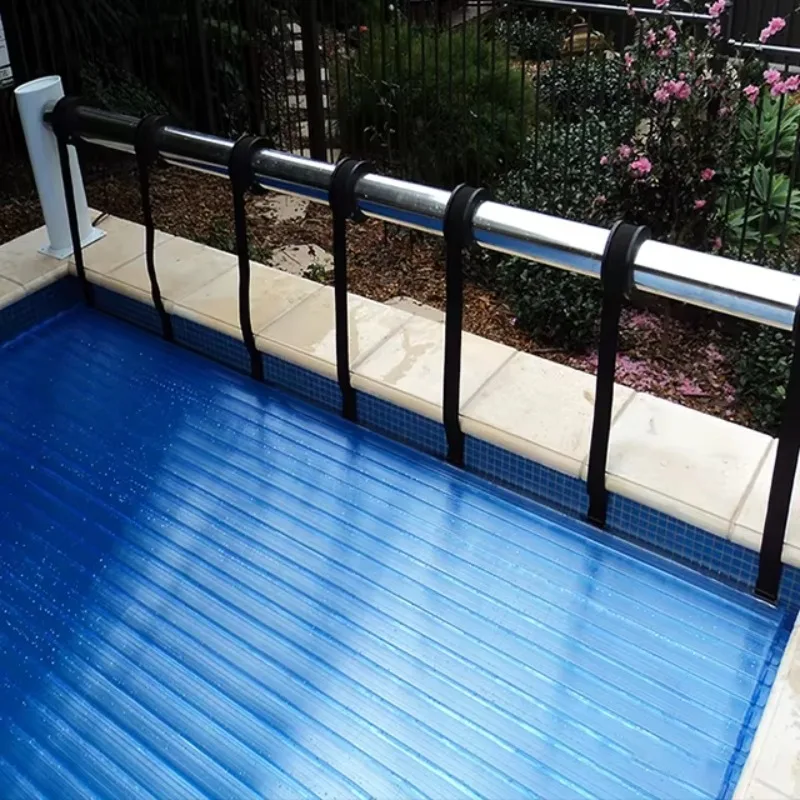 

Above Ground Free Stand Polycarbonate Retractable Custom Airtight Pvc Inflatable Solar Swimming Pool Cover Accessories