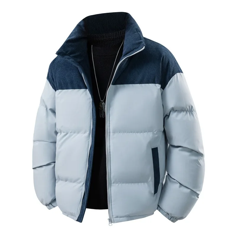 

Верхнее пальто, одежда на хлопковой подкладке, мужская и женская зимняя вельветовая утепленная куртка на хлопковой подкладке, свободная верхняя одежда для пар с воротником-стойкой