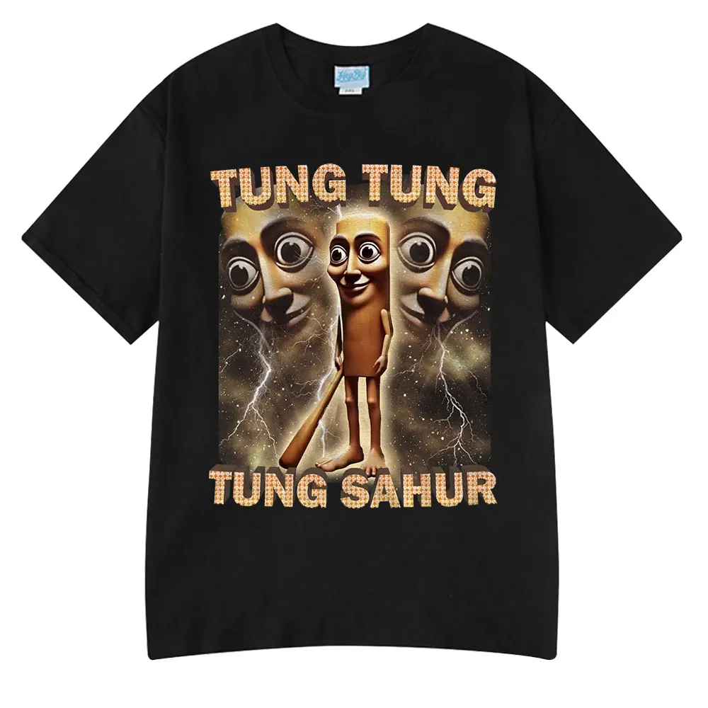 

2025 Tung Tung Tung Sahur Funny Baseball Bat Meme T-shirt Men Clothing Fashion Style T Shirts Unisex Summer O-Neck Tops T Shirt