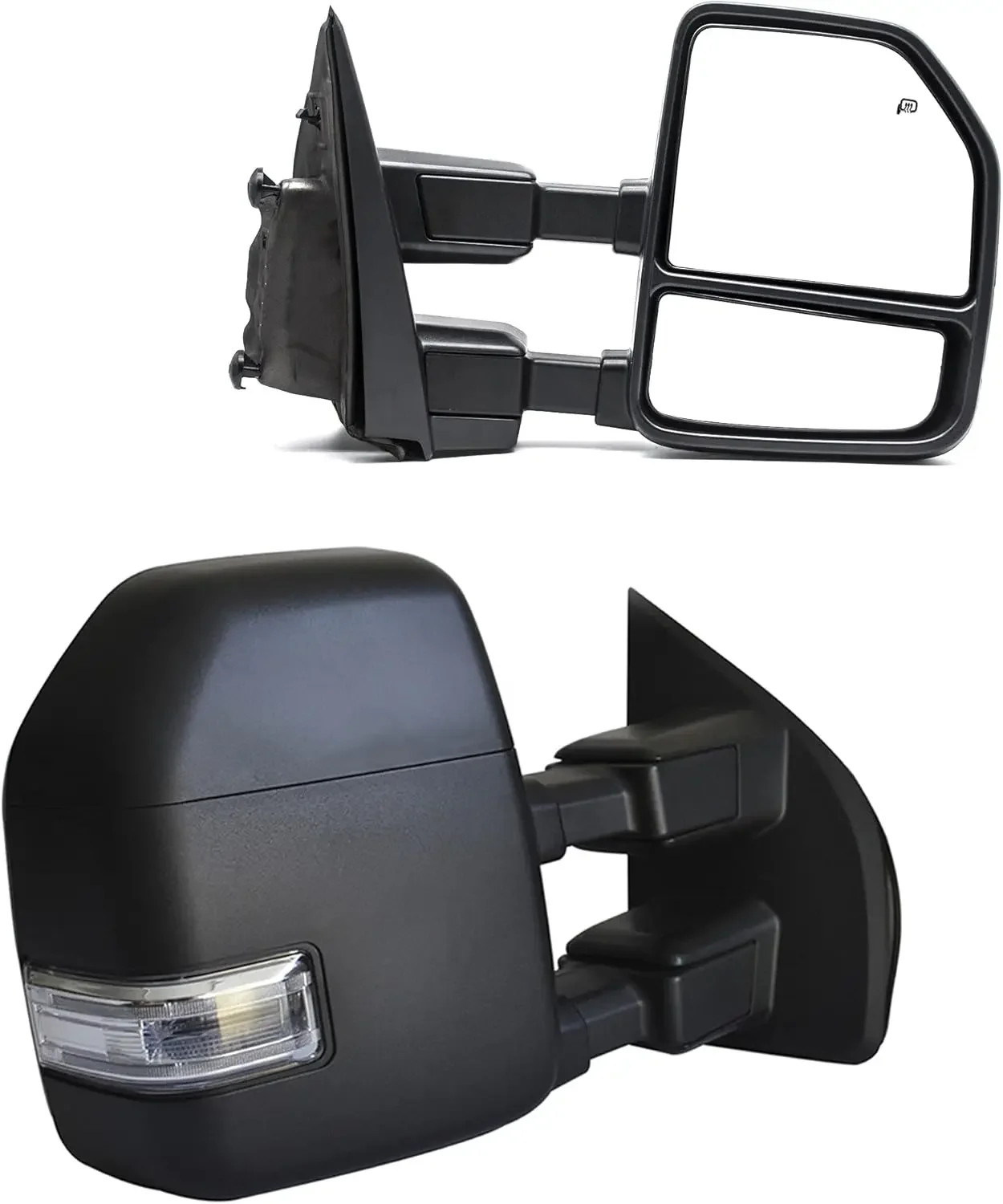 

Towing Mirrors fit for 2017 2018 2019 2020 Ford F250 F350 F450 F550 Super Duty Turn Signal Light Temperature Sensor
