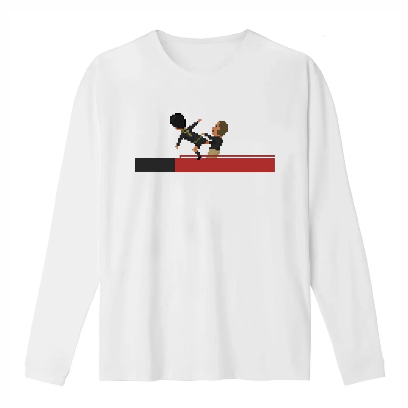 Kung Fu Kick T-Shirt Summer Casual Cotton Tee Oversized Streetwear Tops Vintage Graphic Print Loose Fit Short Sleeve