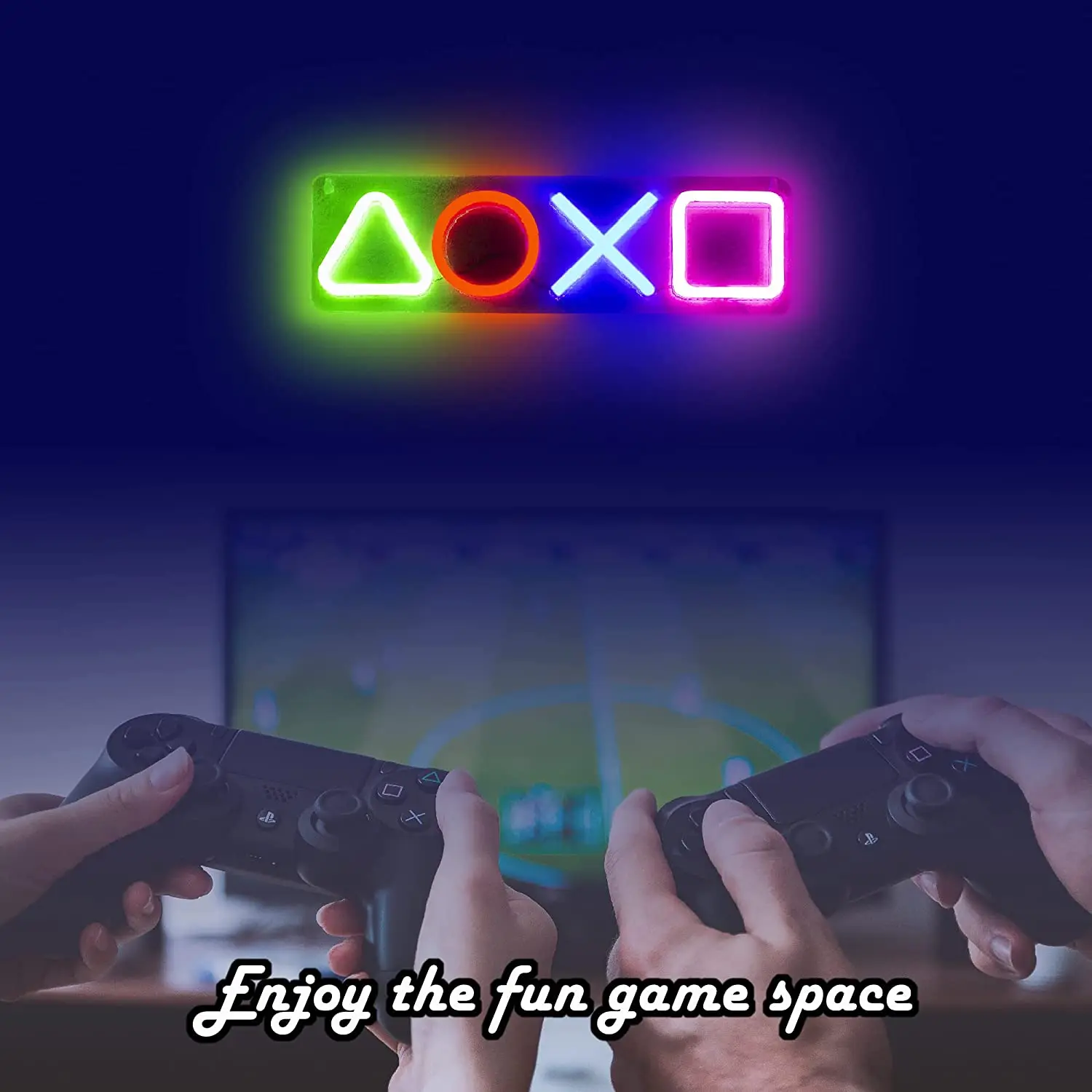 Game Neon Sign For Wall Bedroom Decor For LED Neon Light For Teen Boys girl Room Dimmable 3D Art Gamepad Light USB Powered Game