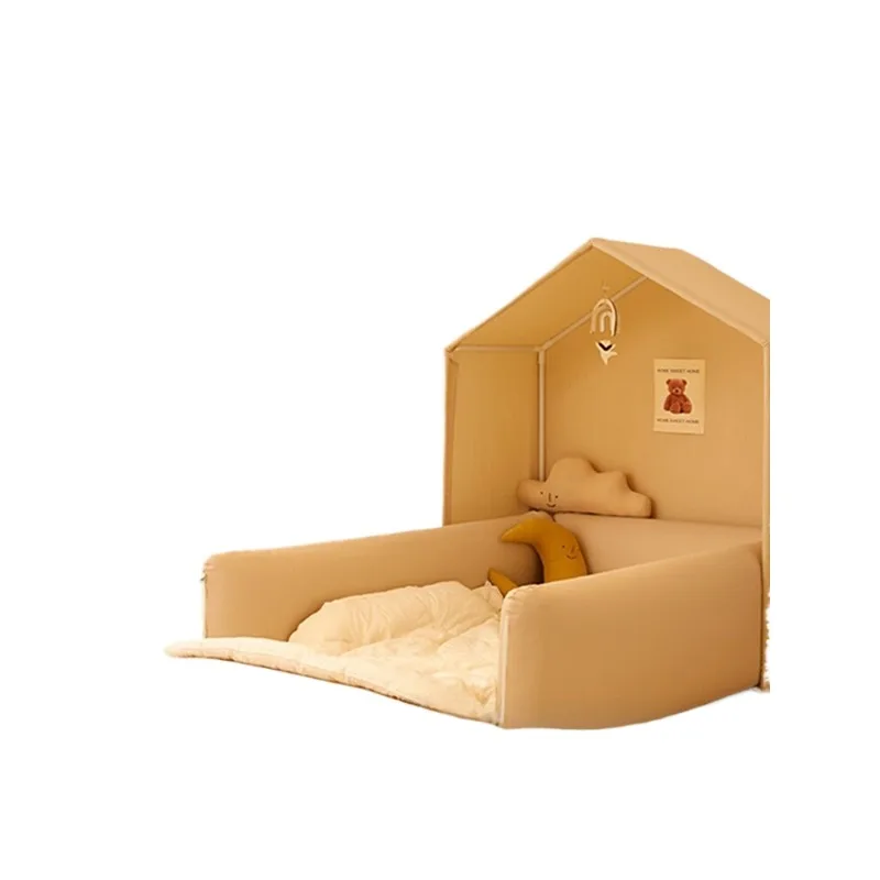 

Solid wood splicing bed newborn crib children's bed baby guardrail bed
