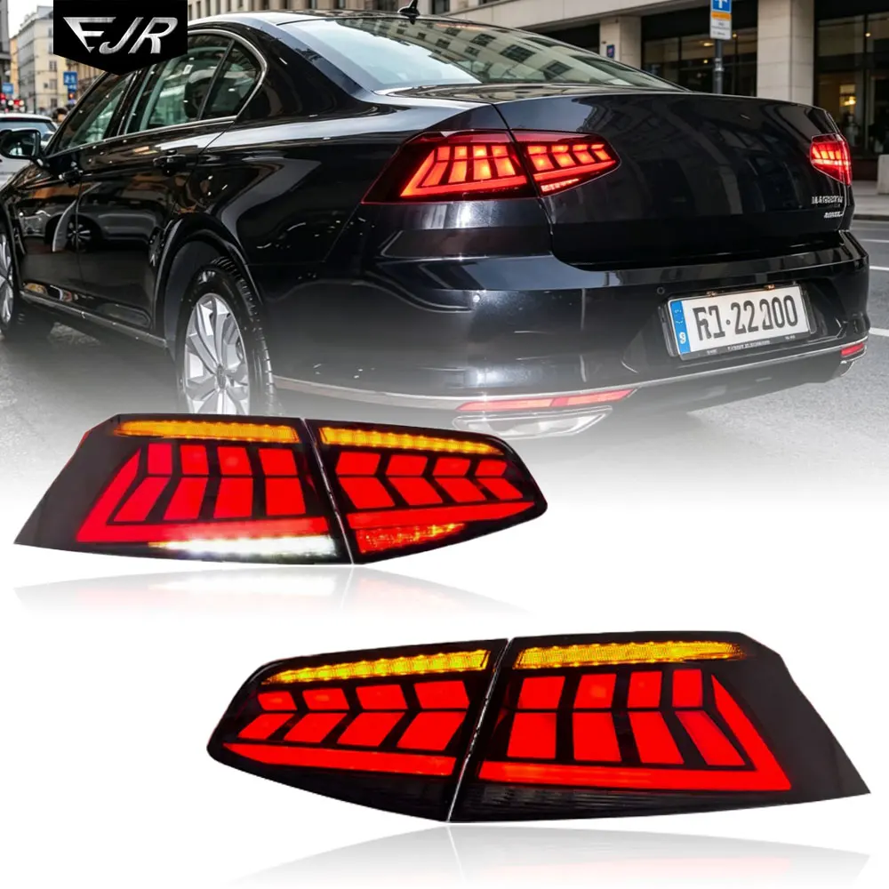 For Volkswagen Passat B8 2017-2019 Taillight Modified LED Rear Tail Light Assembly Turn Brake Back Light Car Lamp Accessory