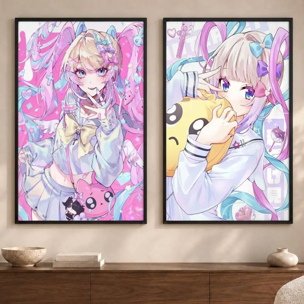 Game N-Needy Streamer OverloadS Poster Art  Self-Adhesive No Glue Residue Wall Sticker for Home Office Nursery