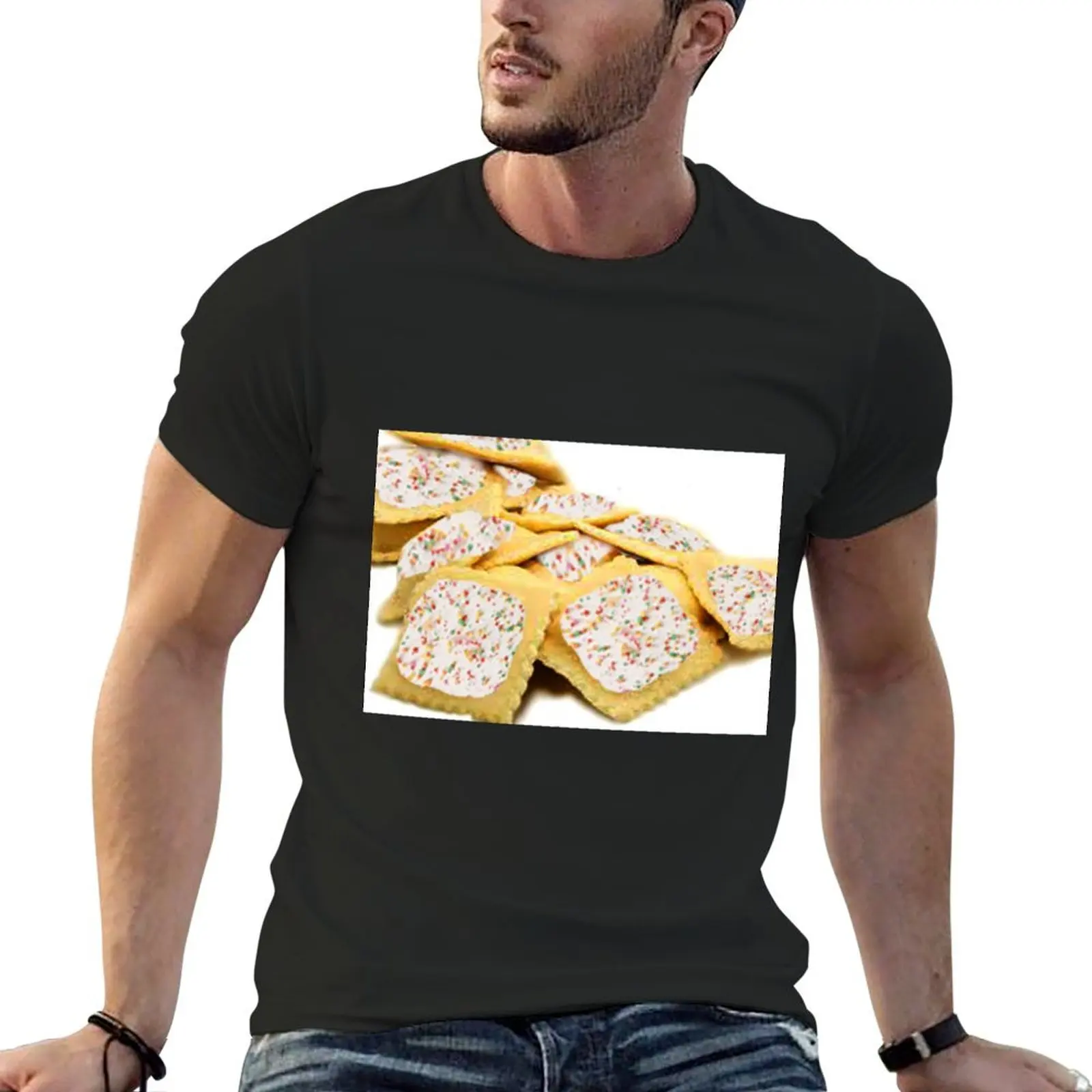 Camiseta Pop-Tarts ARE Ravioli para hombre, camisetas gráficas de gran tamaño de secado rápido, hip hop