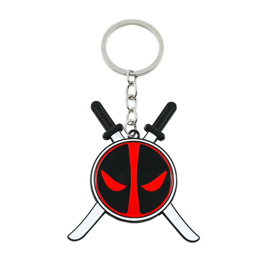 

Deadpool & Wolverine Keychain Marvel Comics Cool Pendant for Backpack Car Keys or Gifts Fun Superhero Accessory for Friends