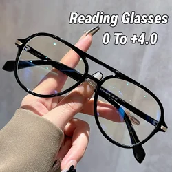 High-definition Elderly Presbyopia Glasses Double Beam Anti-blue Reading Eyewear Ultra Light Unisex Optical Spectacle Eyeglass