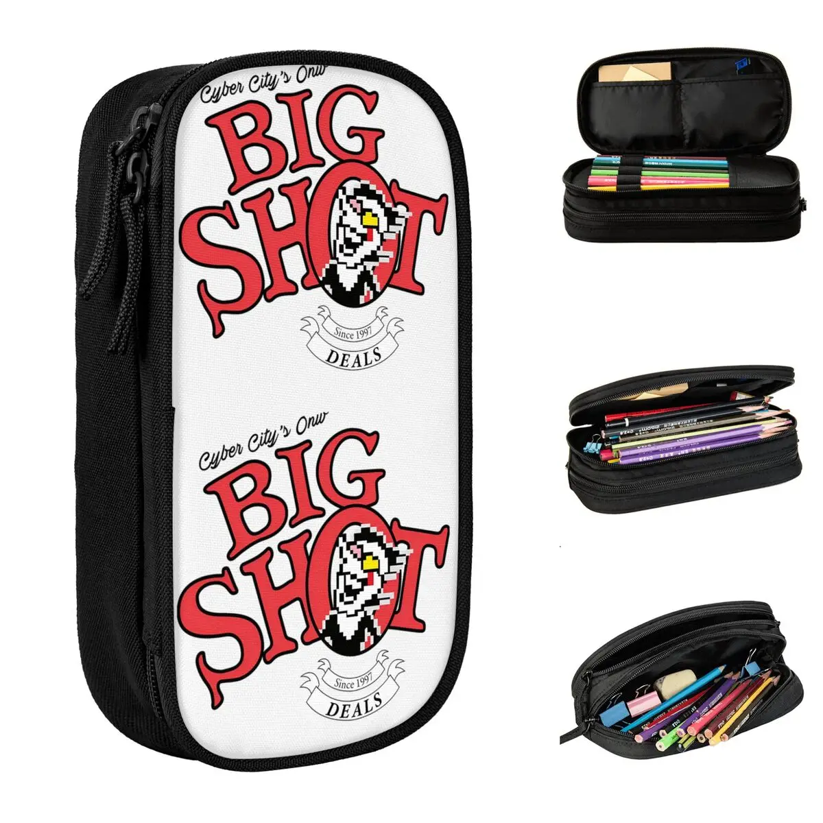 deltarune-drink-big-shot-soda-lapis-caso-ziper-caixa-de-lapis-menino-menina-moda-faculdade-escola-lapis-casos-papelaria