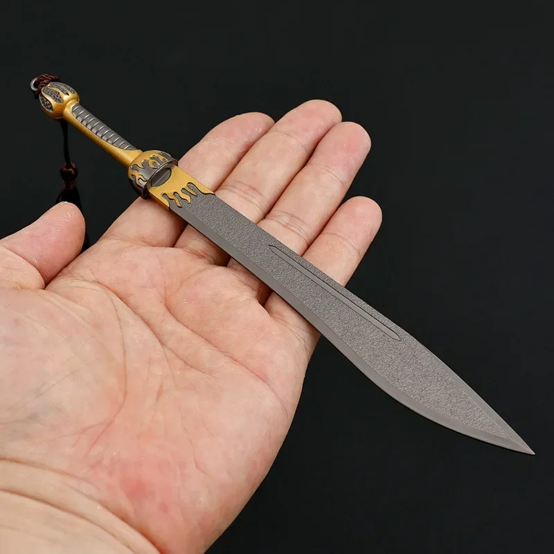 20cm Water Margin Film Peripherals Figure Model All Metal Knife Toy Sword Medieval Weapon Handicraft Zinc Alloy Ornament Collect