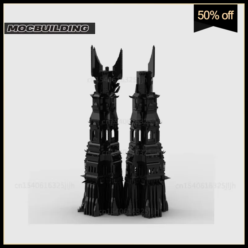 UCS Orthanc Tower Moc Bausteine Spielset Film Szene Dunkles Modell DIY Montage Technologie Ziegel Display Spielzeug Weihnachten Geschenke
