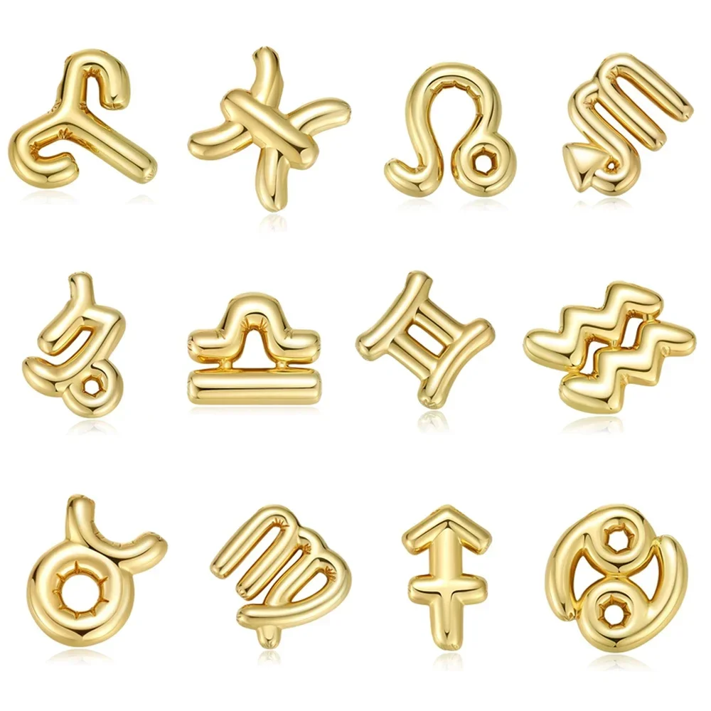 12 Zodiac Charms for Jewelry Making Supplies Constellations  Leo Gemini Taurus  Libra Virgo Pendant Diy Earring Bracele Necklace