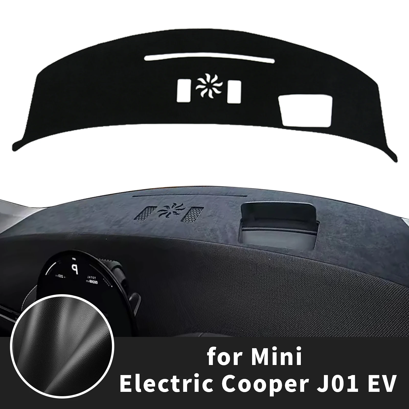 for Mini Electric Cooper J01 2026-2024 EV E SE Dashboard Cover ​​Fit Dash Mat Sun Protection Cover Dash Pad Dashmat Accessories