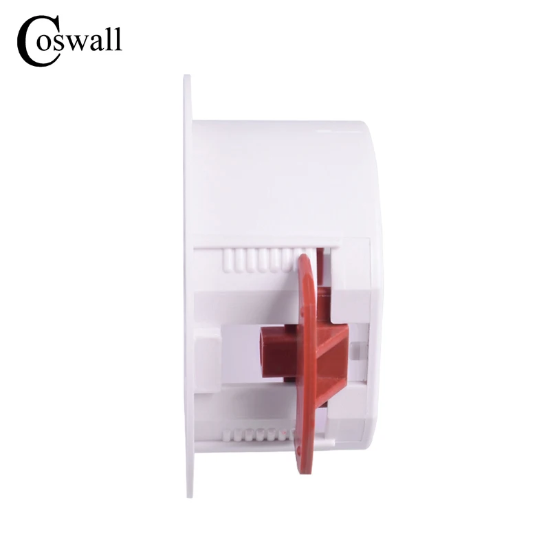 Coswall 1 Gang Round Dry Lining Box per cartongesso/cartongesso/cartongesso 50mm distanza di installazione 32mm di profondità