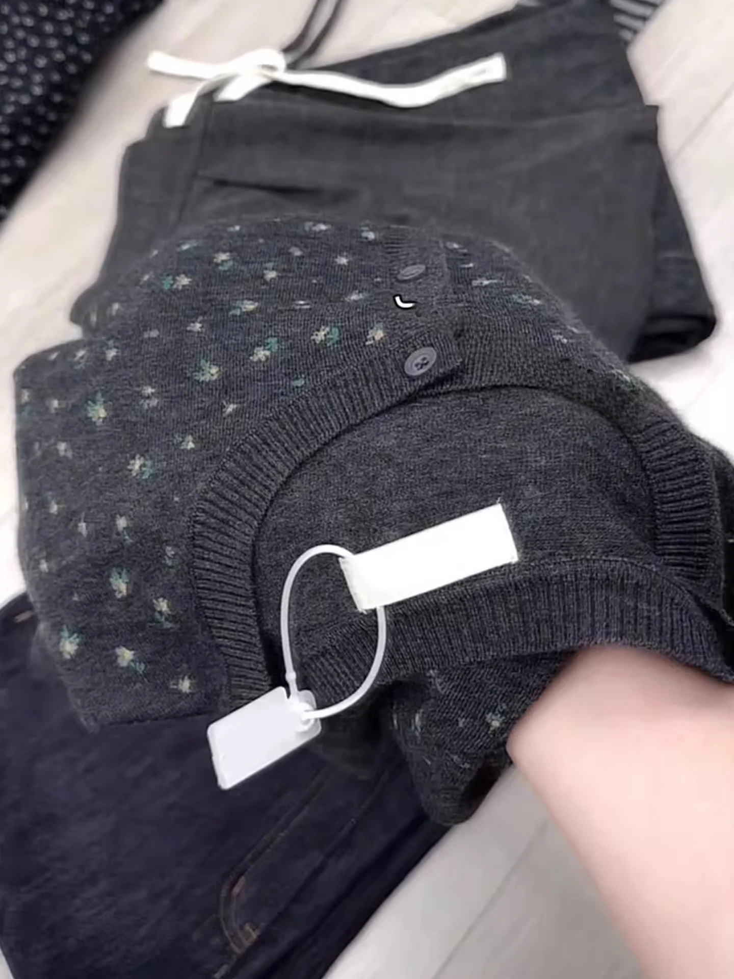 

Floral Design Knitted Long Sve round Ne Women's Sweater Autumn New Sle Skin-friendly Luxury Open Cardigan Casual Top