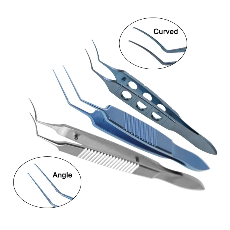 

Ophthalmic Capsulorhexis Forceps Angle Curved Head Forceps Ophthalmic Surgical Instrument