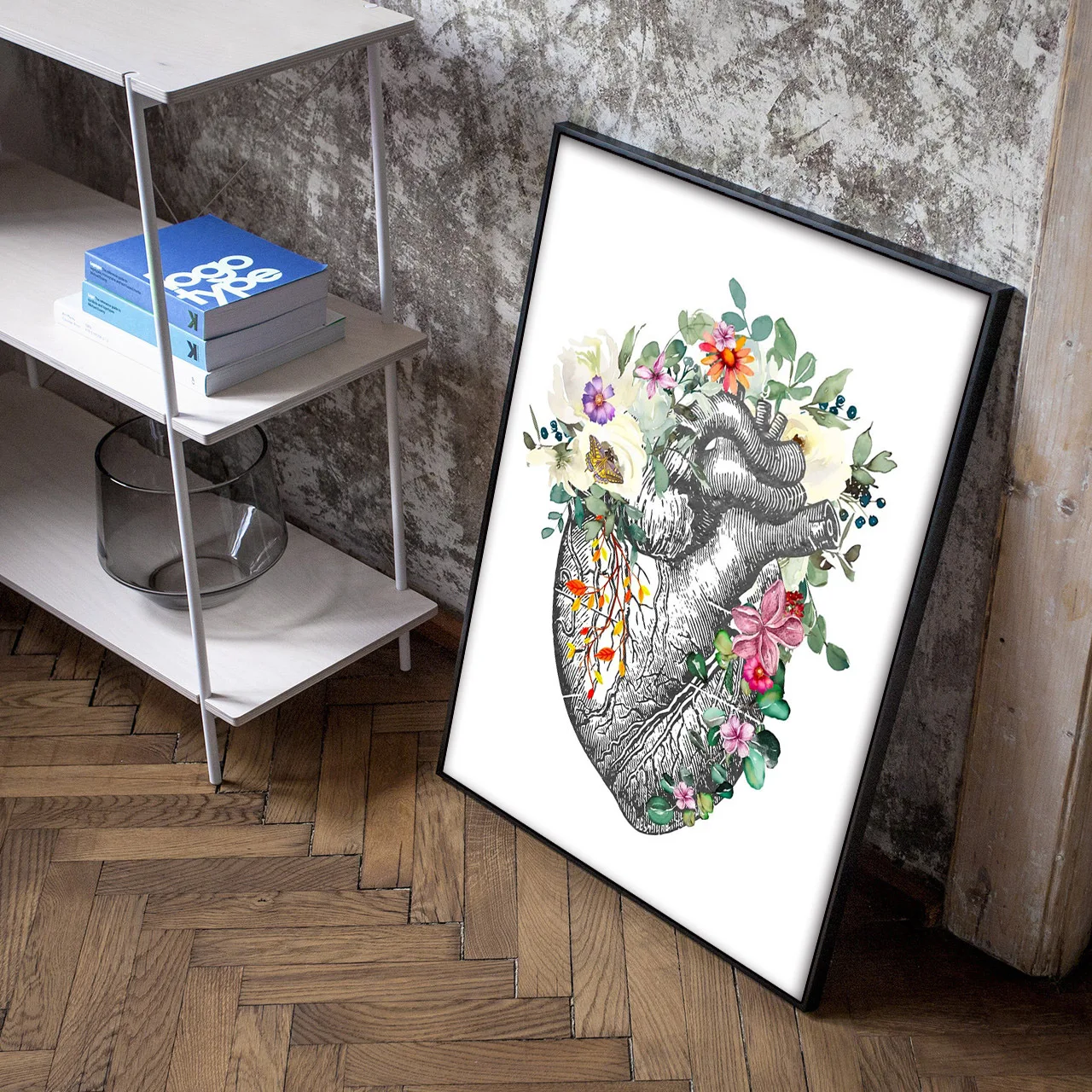 Butterflies Aesthetics Human Body Anatomy Nordic Style Art Home Wall Decor Picture For Living Hospital Room Canvas Print Posters