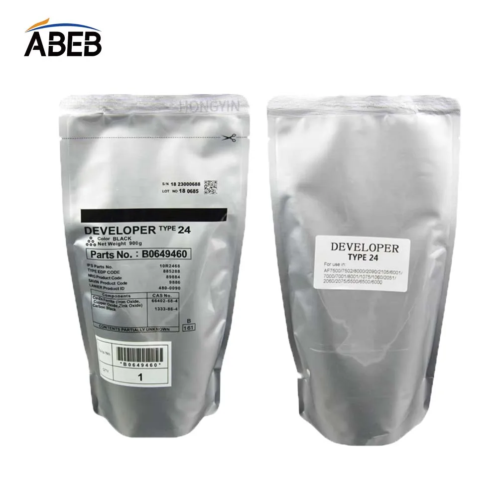 1PCS Developer Powder Type 24 For Ricoh Aficio 1060 1075 2051 2060 2075 MP5500 6000 6500 7500 9000 8001 9001