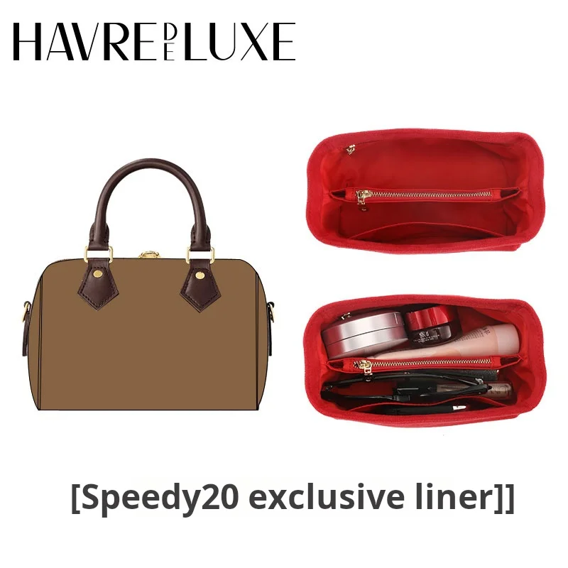 Havredeluxe taschen organisatoren für lv speedy20 tasche innen tasche aufbewahrung tasche stütz tasche innen tasche leder schulter gurt