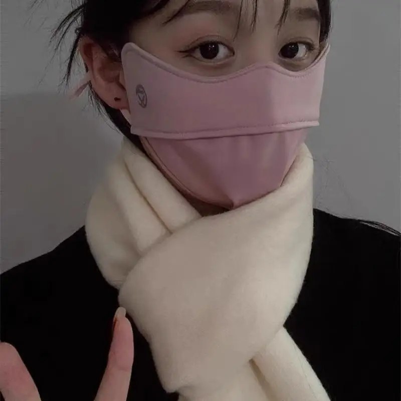 

Женская утолщенная теплая маска для лица для осени и зимы, ветрозащитная, для защиты глаз и уголков глаз, для использования на открытом воздухе, для езды на велосипеде