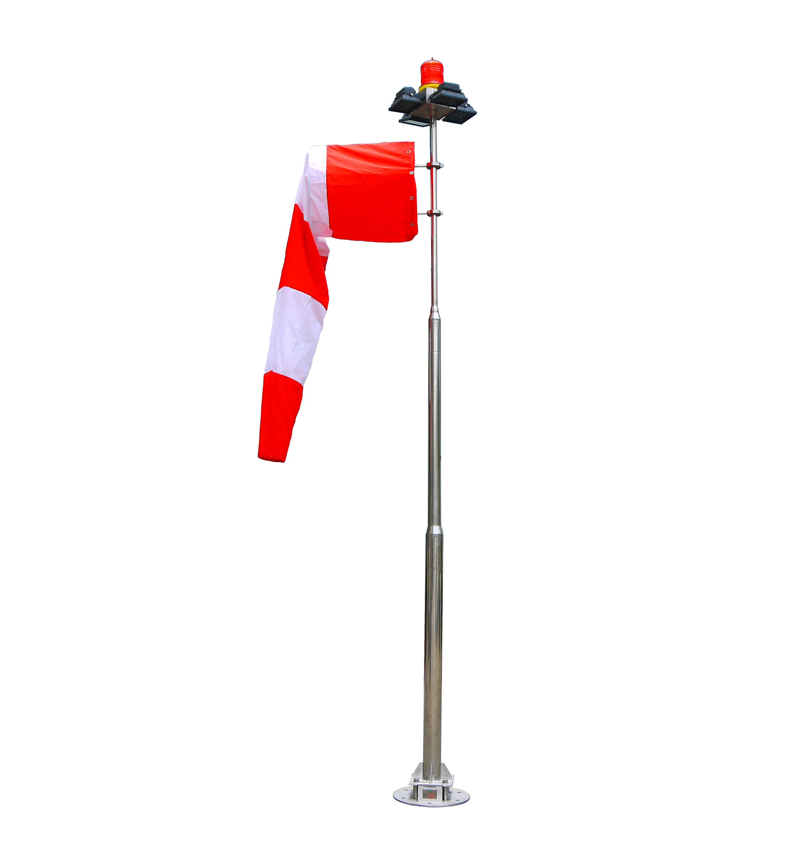 

Stainless steel material FAA standard Windsock for helipad / helipad windsock / windcone with helipad lighting