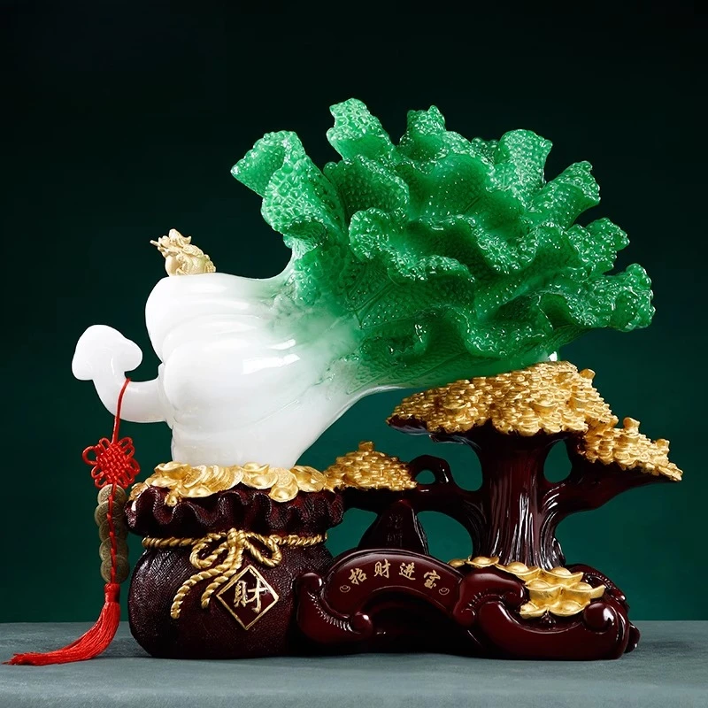 

Lucky Fortune Cabbage Lucky Fortune Living Room Wine Cabinet Office Decoration Store Opening Household Gifts