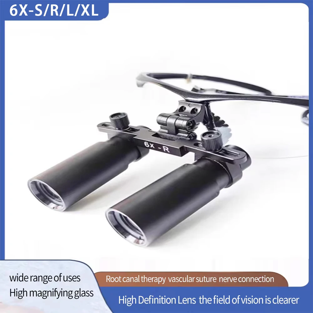 Dental Binoculars 6X Surgical Loupes Professional Magnifying Glass for Dentistry Dental Loupes Dentist Binoculars